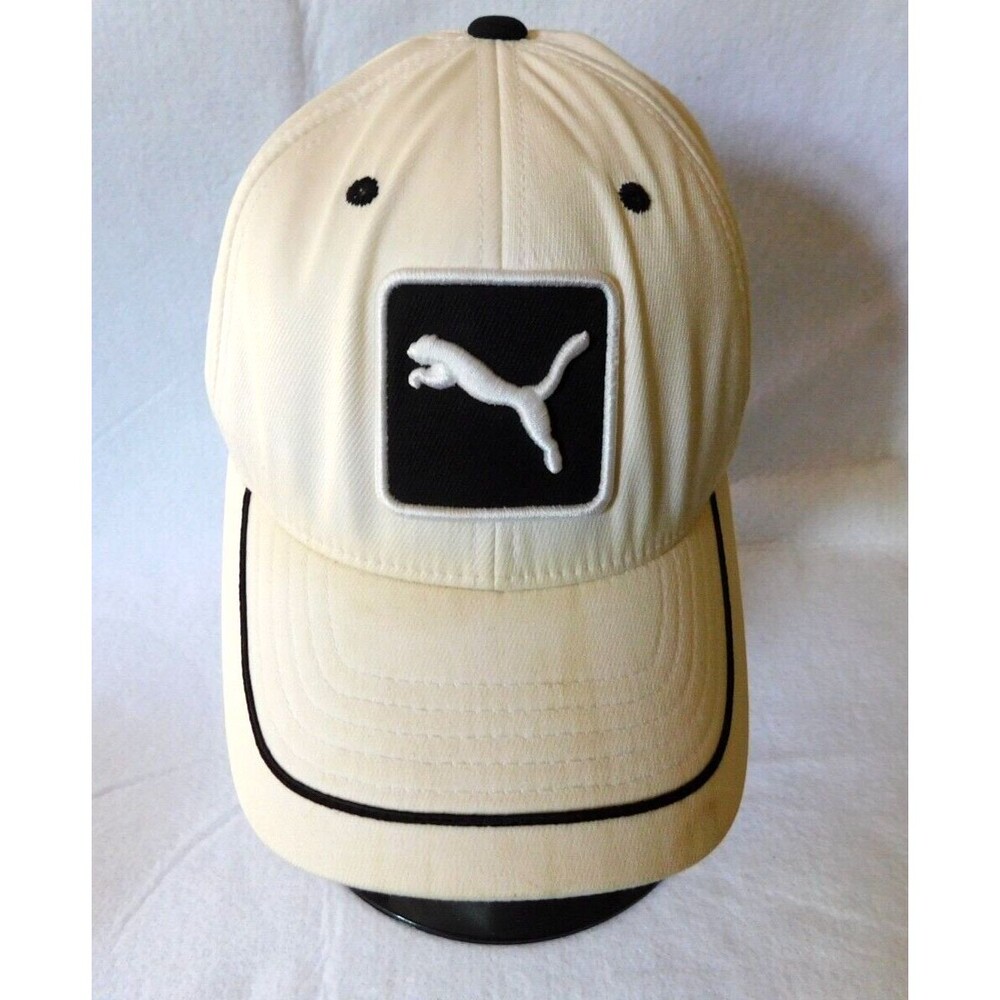 Puma COBRA GOLF Strap-back Hat WHITE / BLACK Adjustable One Size